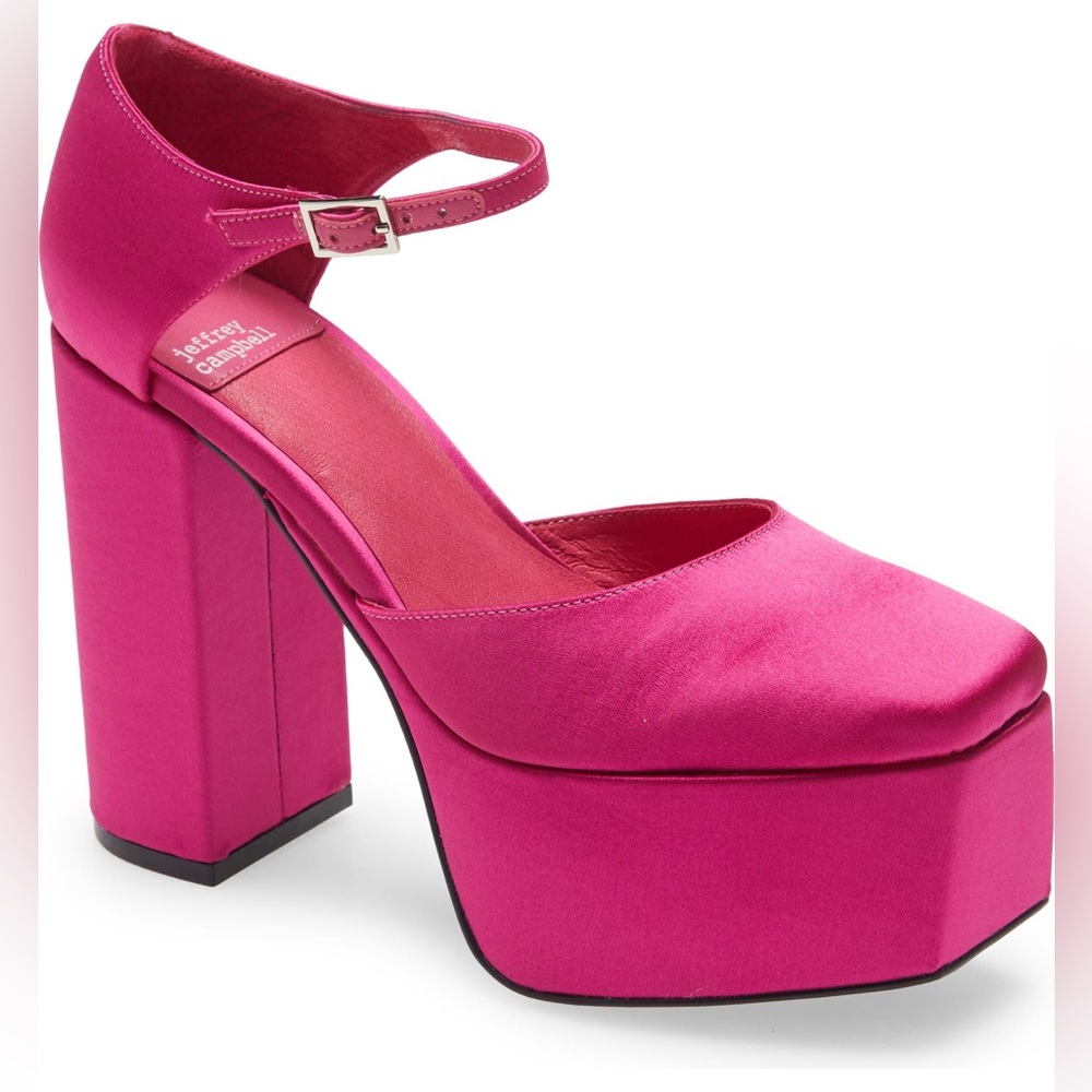 Jeffrey Campbell OVER-N-OUT Fuchsia Satin